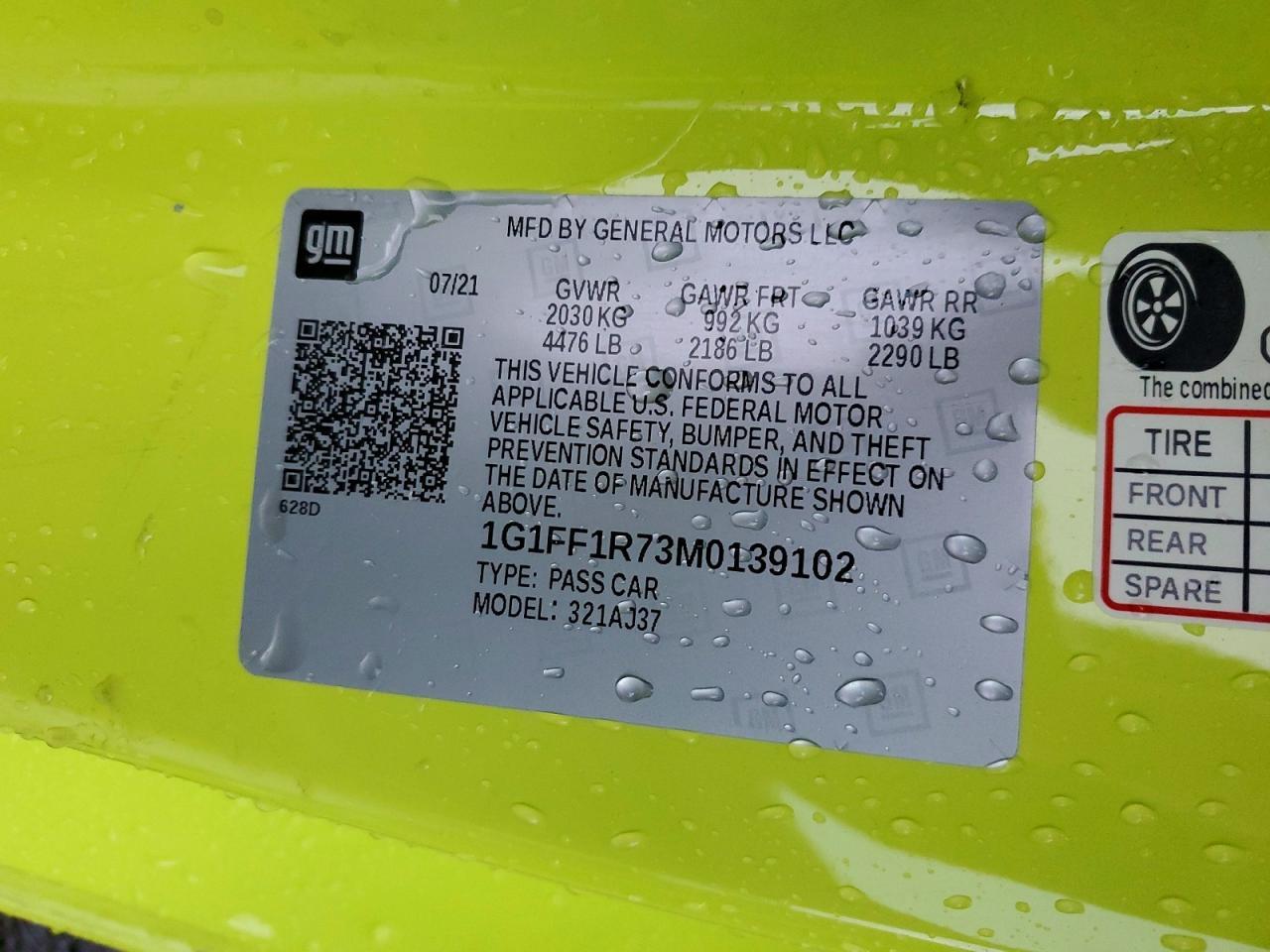 2021 Chevrolet Camaro lz