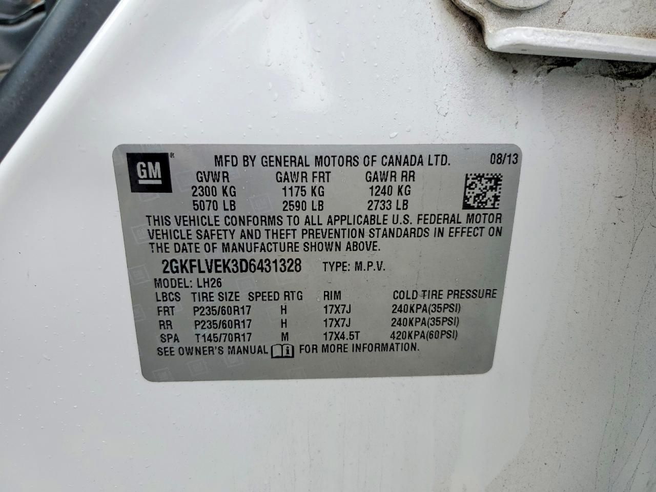 2013 GMC Terrain slt