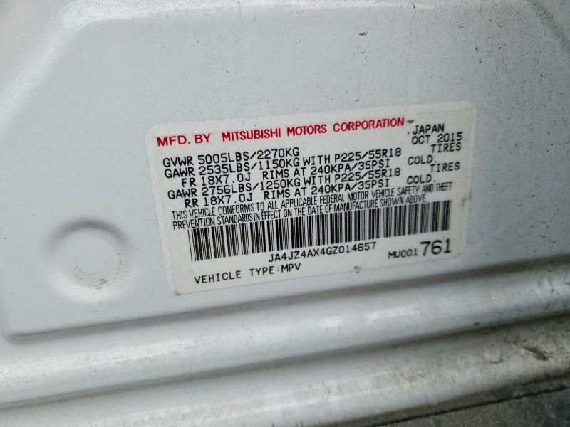 2016 Mitsubishi Outlander gt