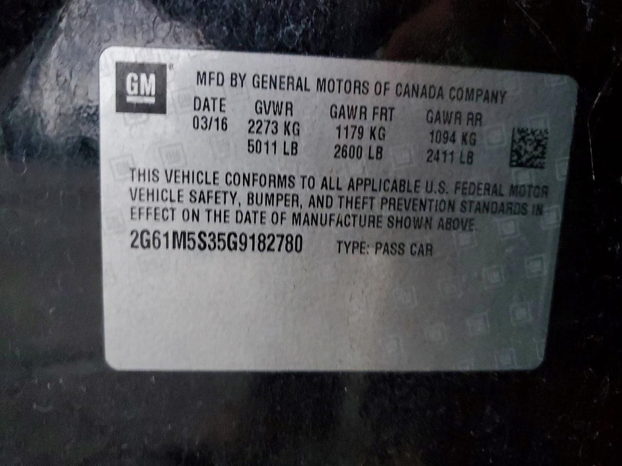 2016 Cadillac Xts Luxury Collection