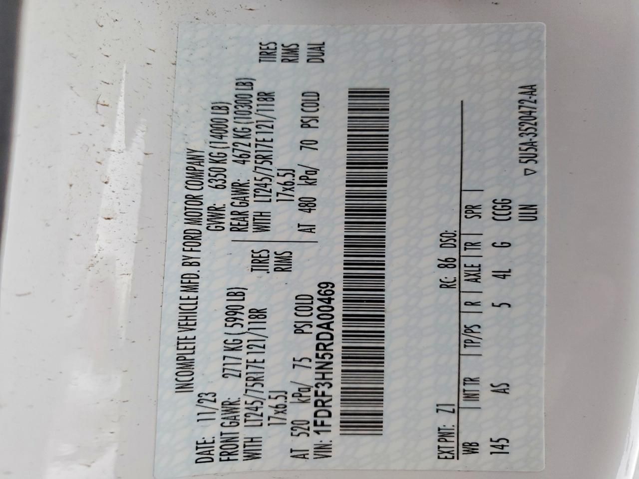 2024 Ford F350 Chassis C 4X4