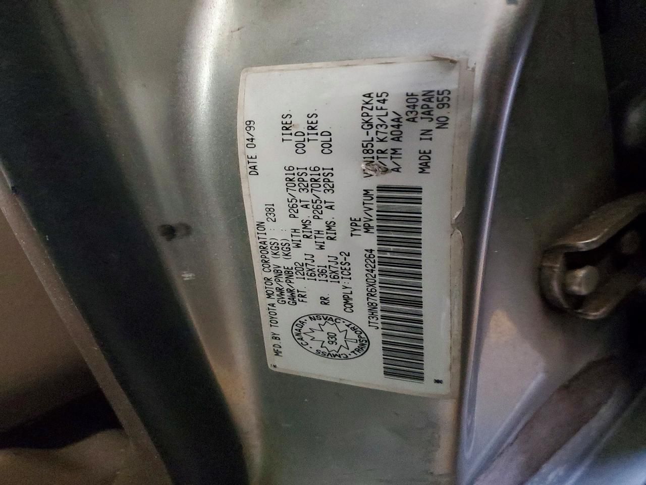 1999 Toyota 4runner Limited