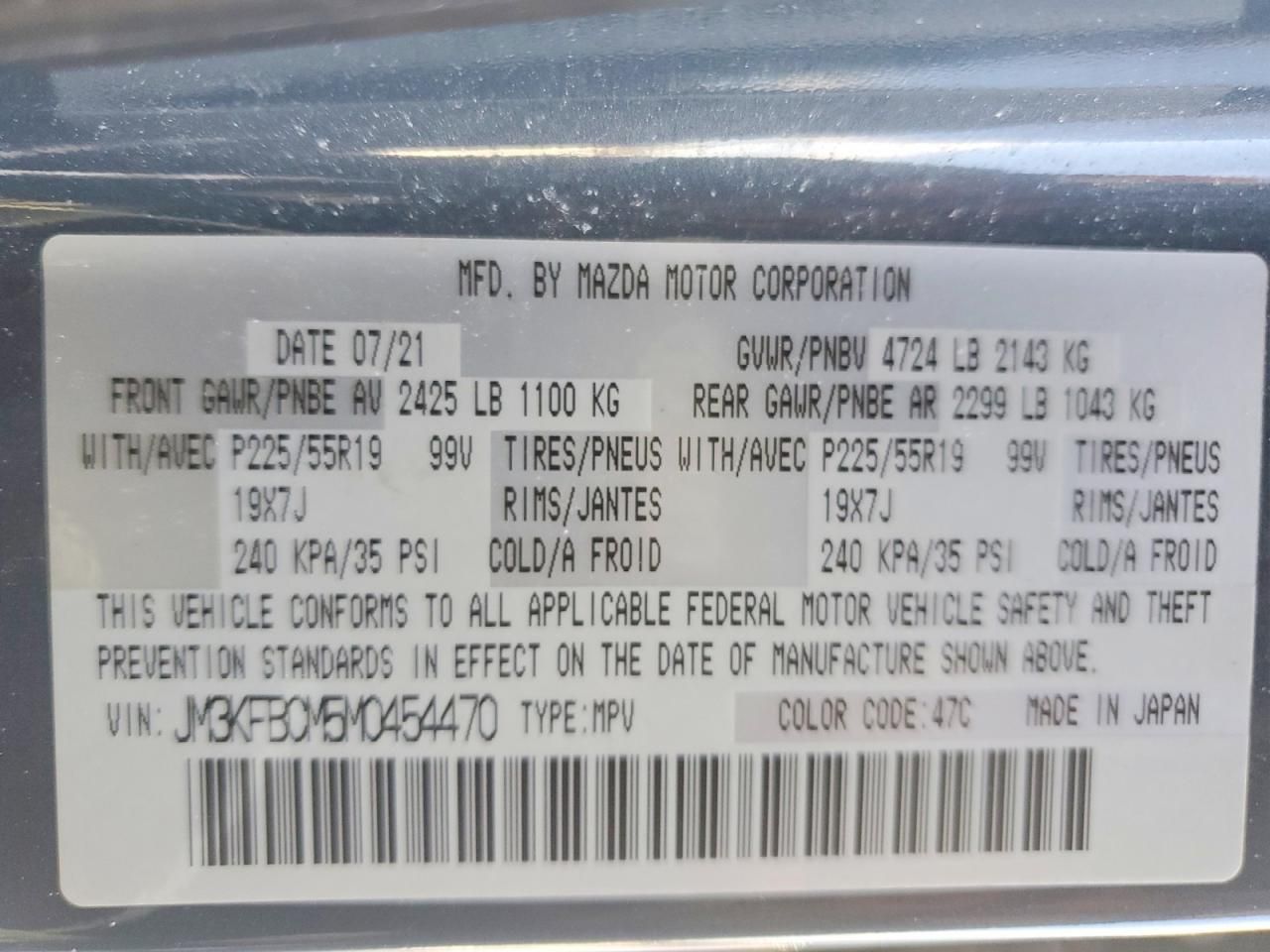 2021 Mazda Cx-5 Touring