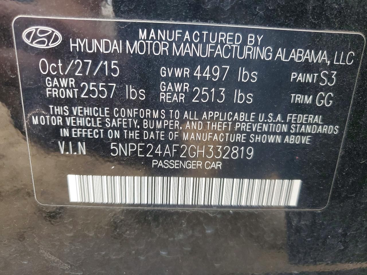 2016 Hyundai Sonata se