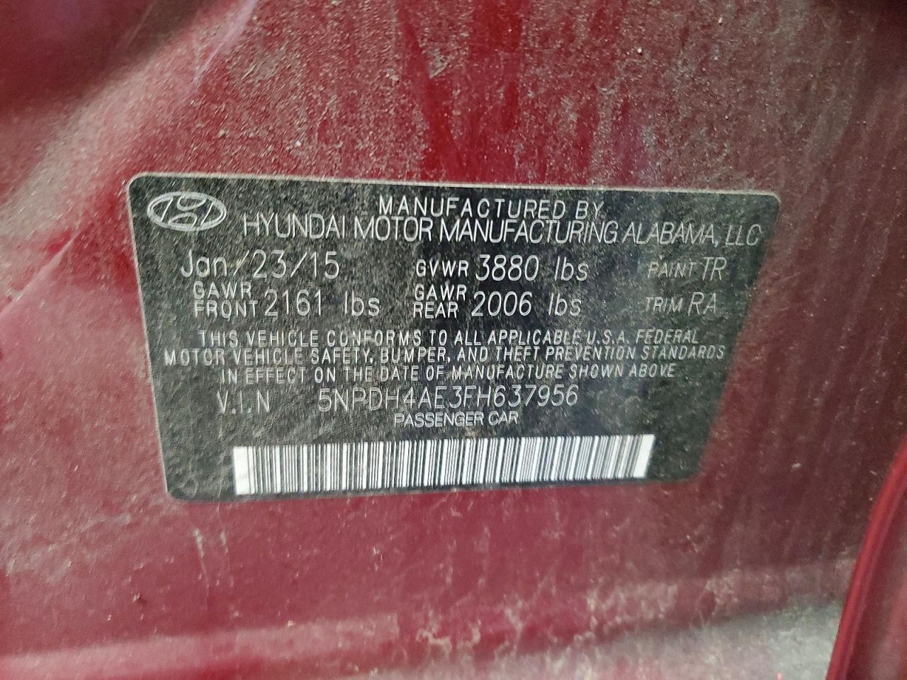 2015 Hyundai Elantra se