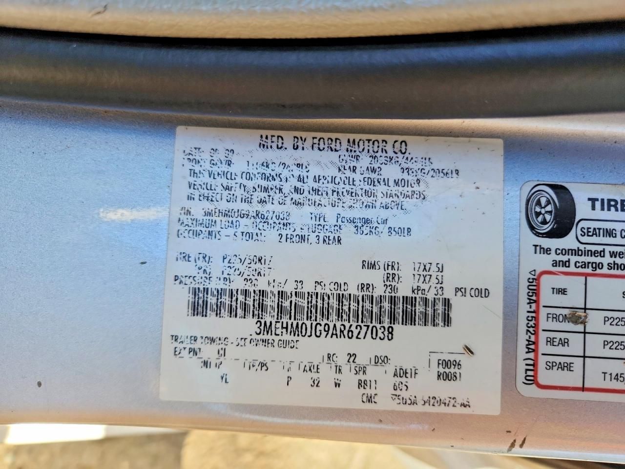 2010 Mercury Milan Premier