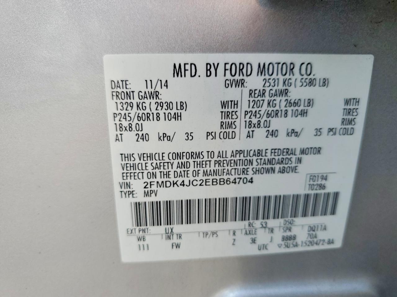 2014 Ford Edge sel