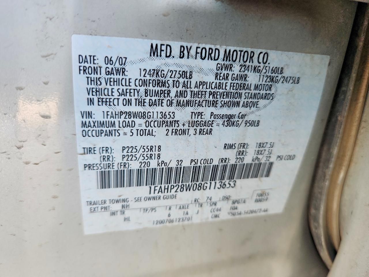 2008 Ford Taurus Limited