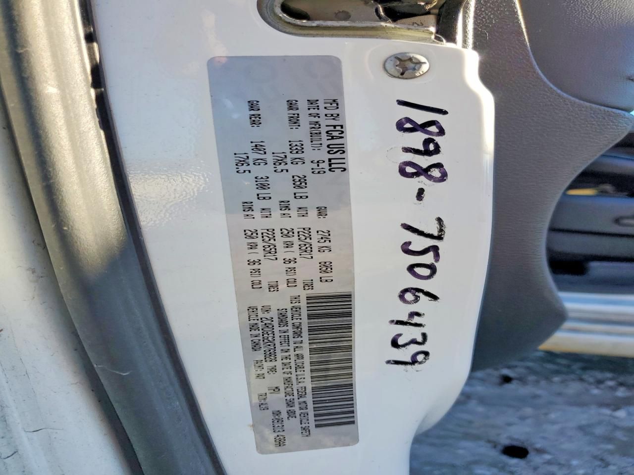 2019 Dodge Grand Caravan gt