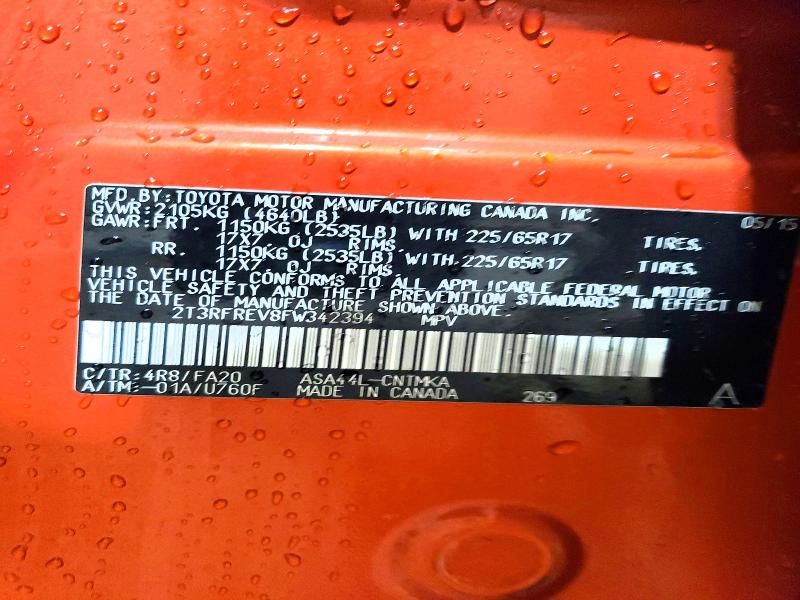 2015 Toyota Rav4 xle