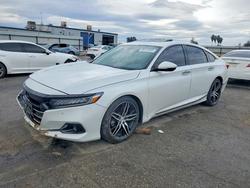 Vehiculos salvage en venta de Copart Bakersfield, CA: 2021 Honda Accord Touring