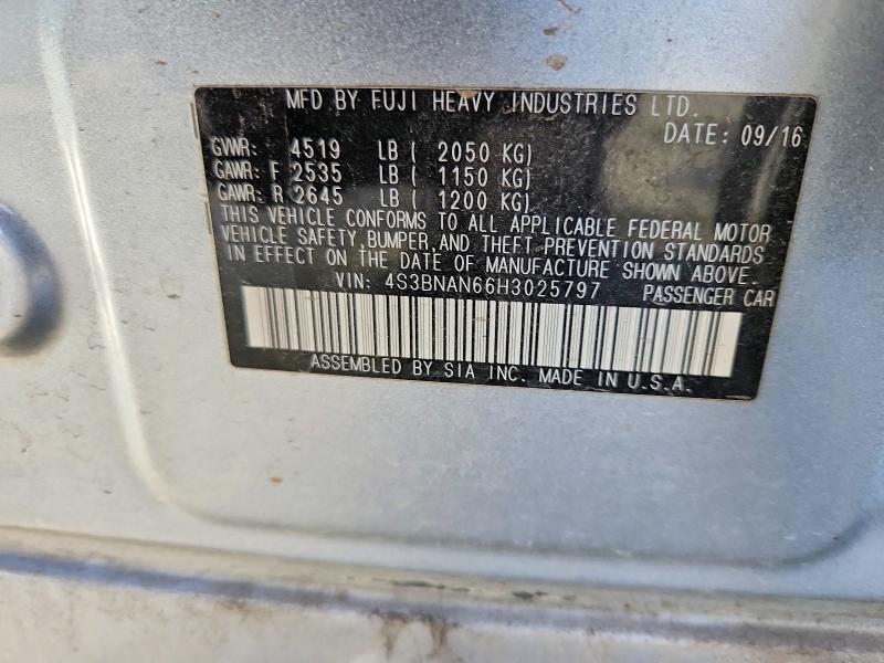 2017 Subaru Legacy 2.5i Limited