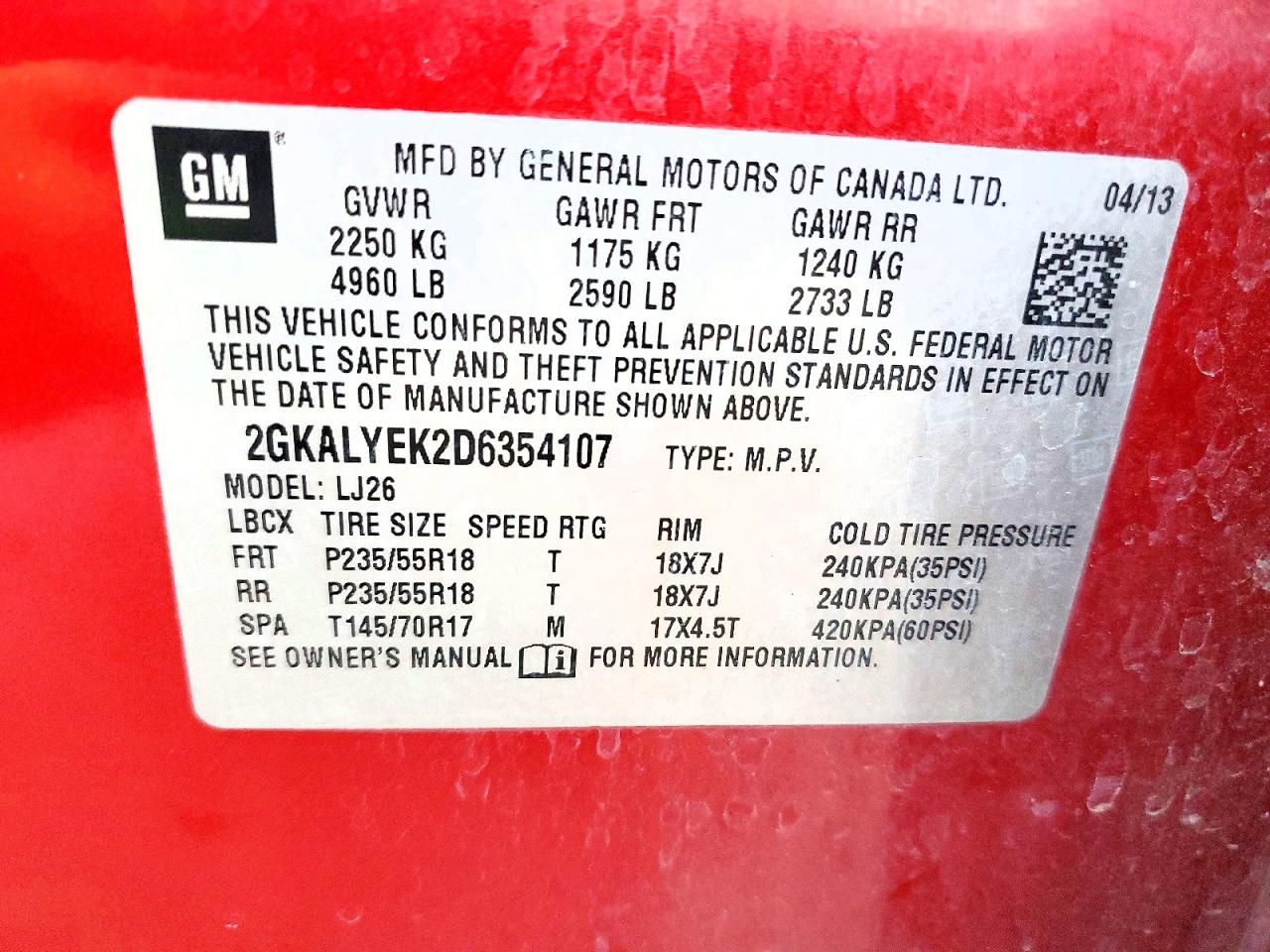 2013 GMC Terrain Denali