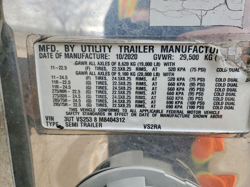 2021 Utility VS2RA Refrigerated Van Trailer
