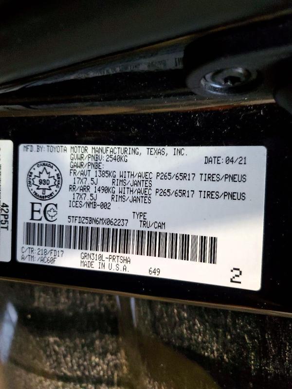 2021 Toyota Tacoma SR5 V6