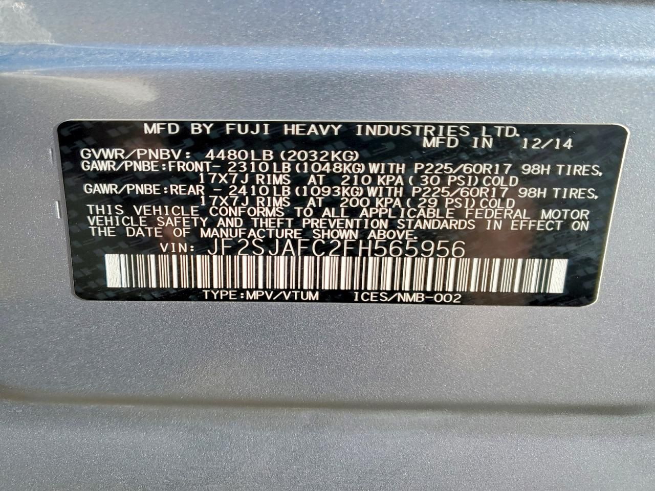 2015 Subaru Forester 2.5i Premium