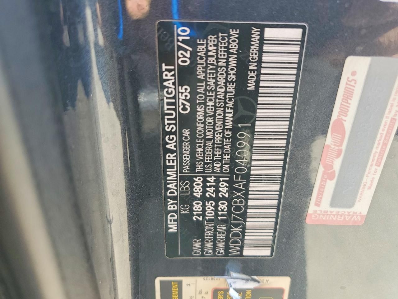 2010 Mercedes-Benz E 550