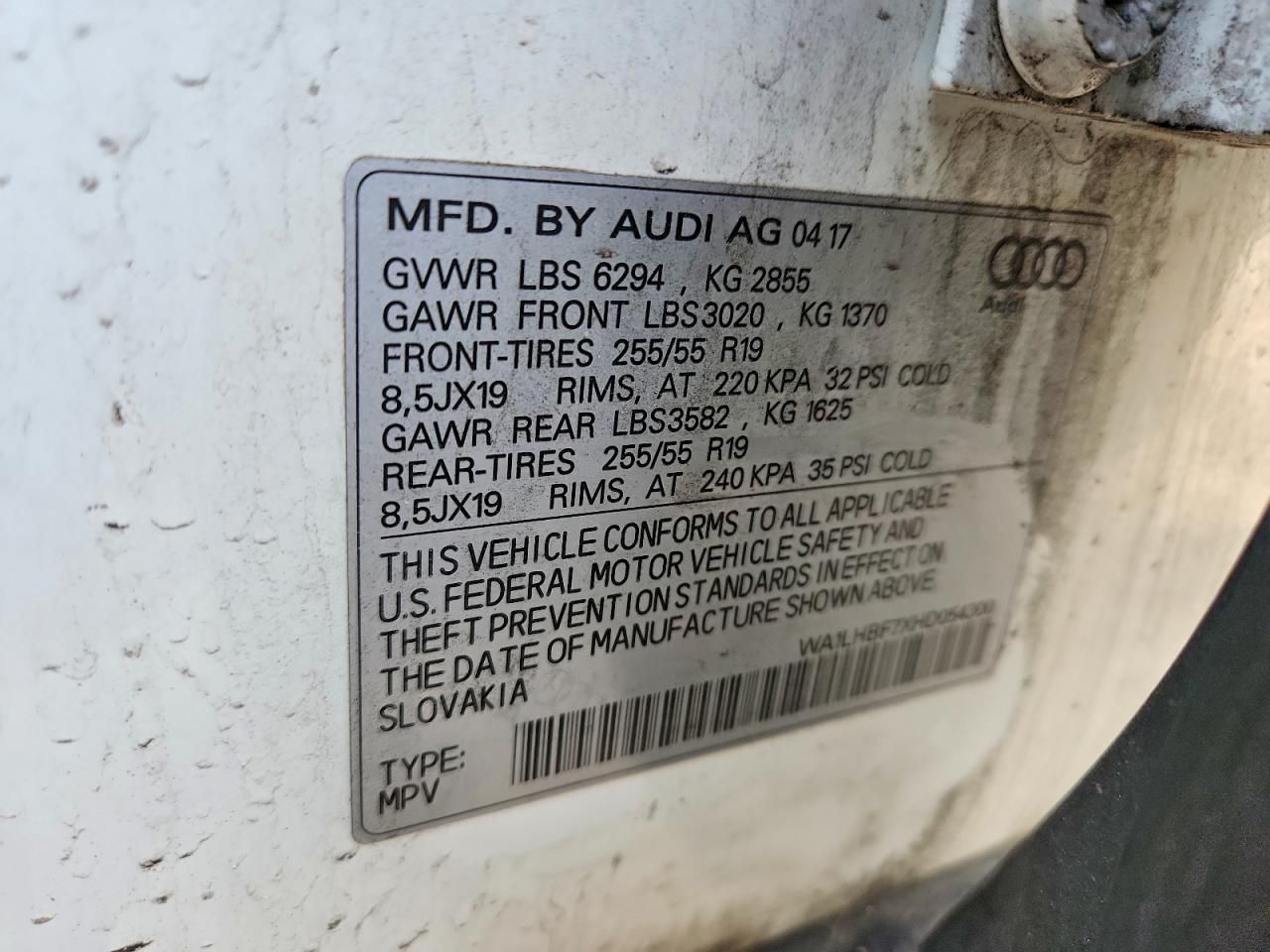 2017 Audi Q7 Premium Plus