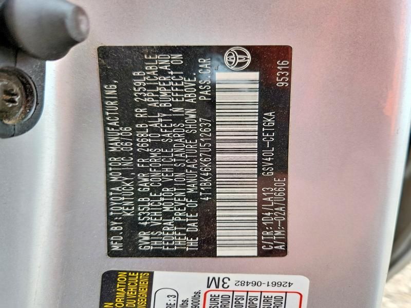 2007 Toyota Camry le