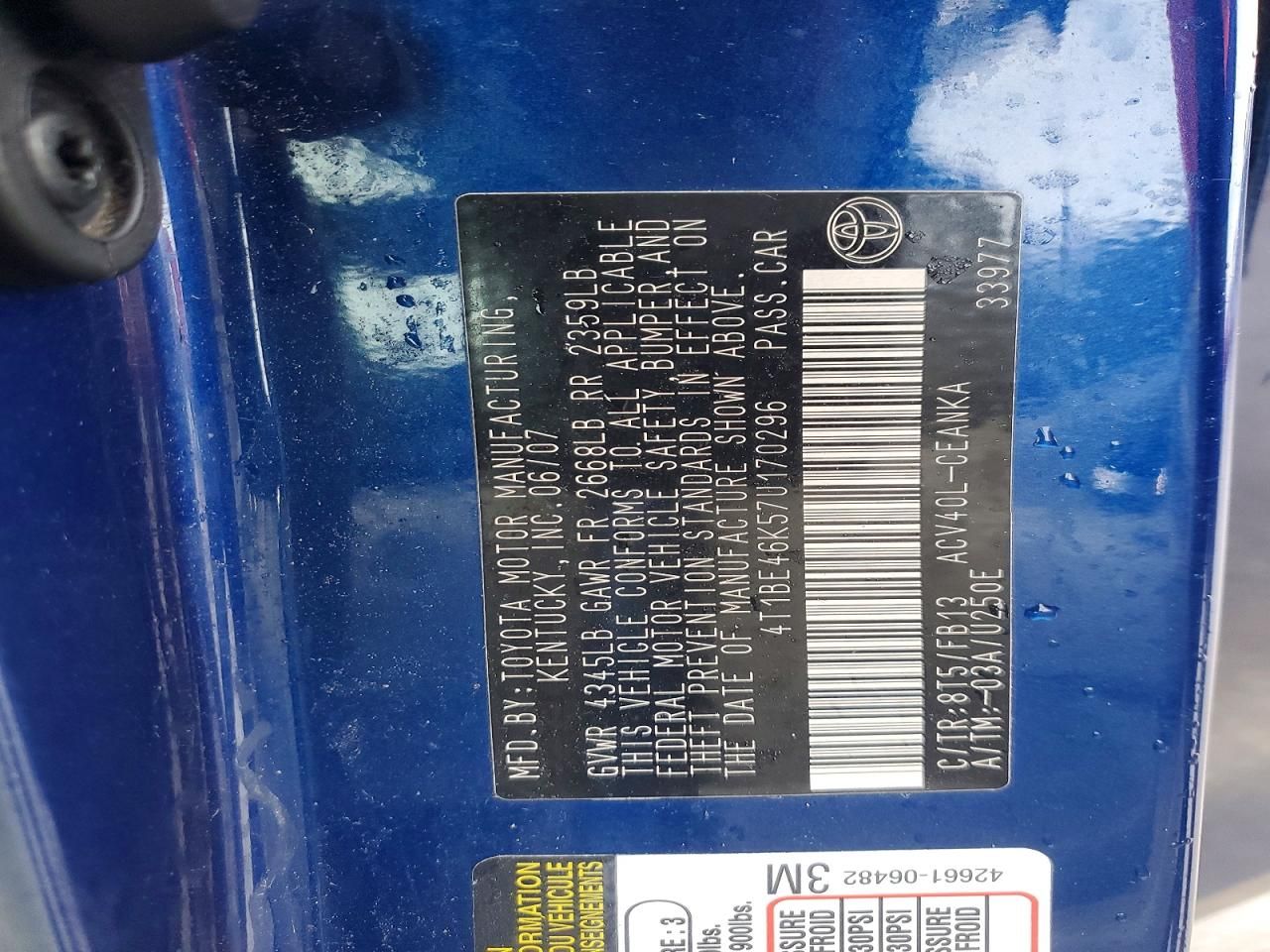 2007 Toyota Camry ce