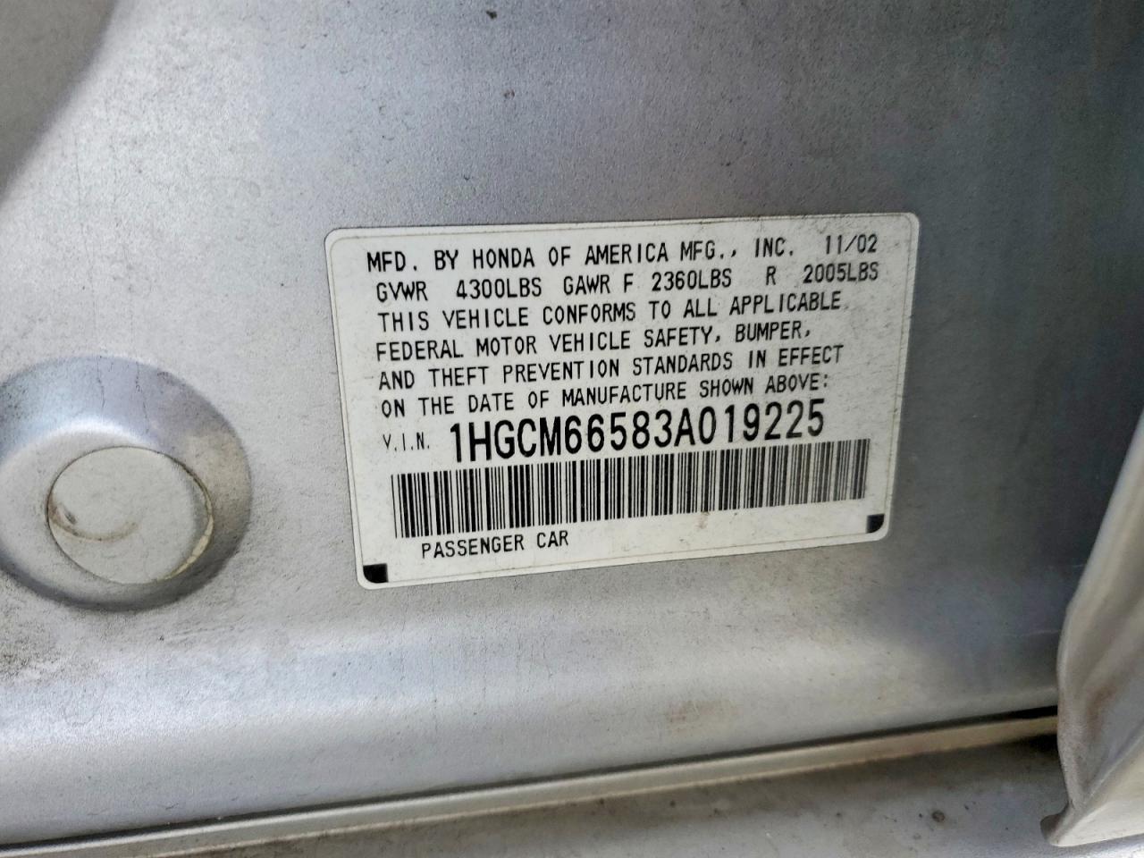 2003 Honda Accord ex