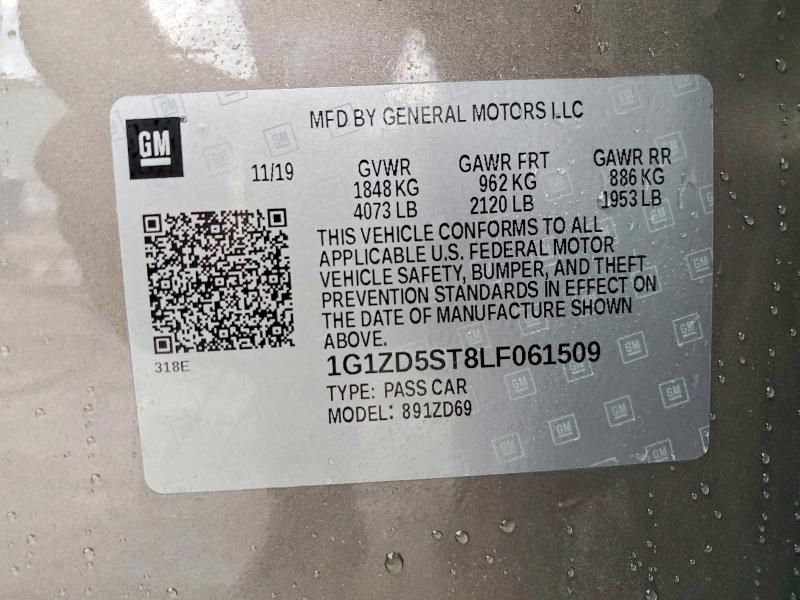 2020 Chevrolet Malibu lt