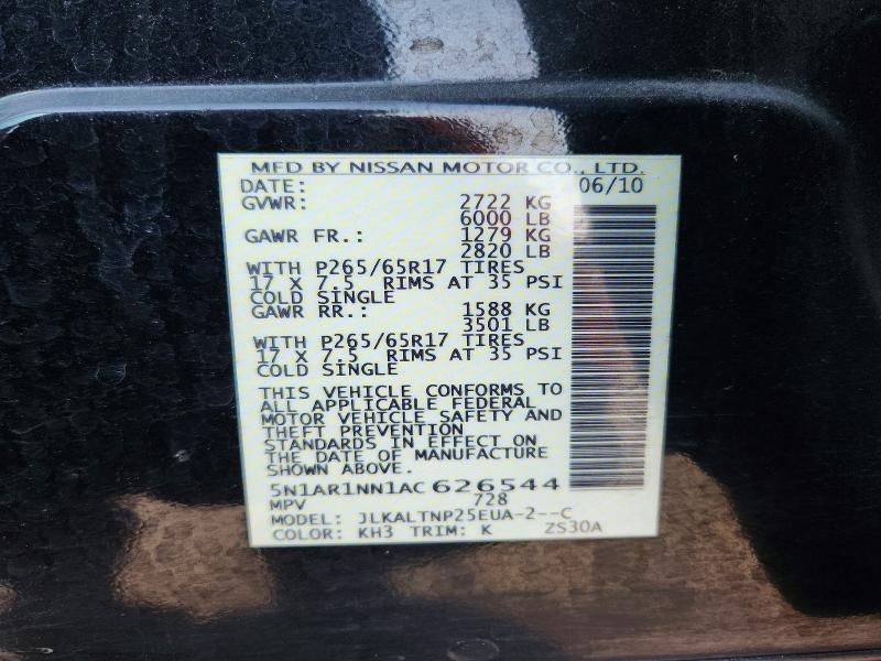 2010 Nissan Pathfinder s