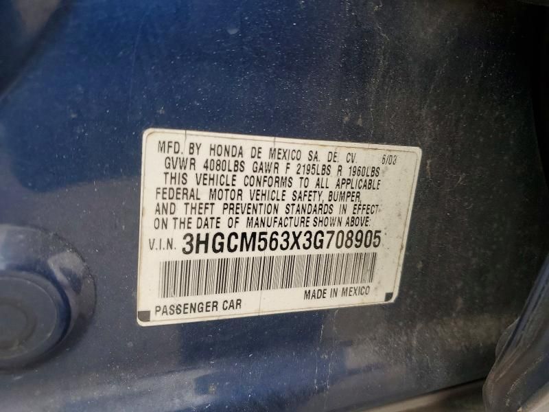 2003 Honda Accord lx