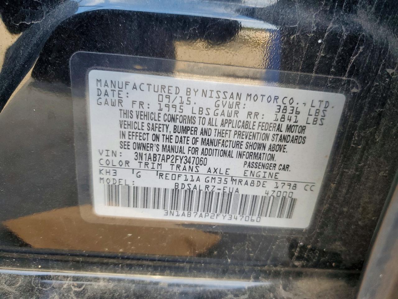2015 Nissan Sentra s