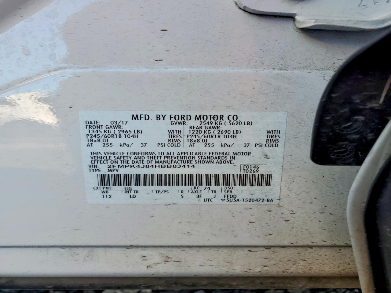 2017 Ford Edge sel