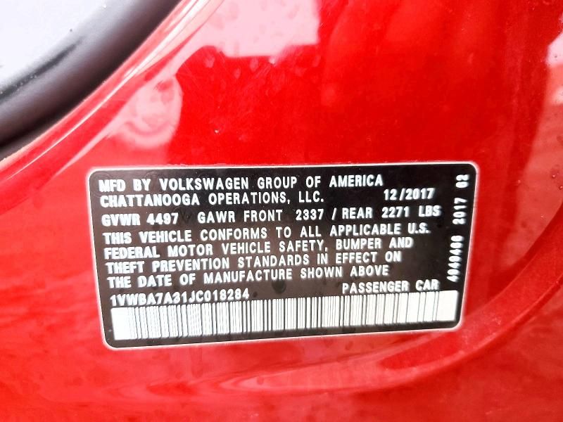 2018 Volkswagen Passat se