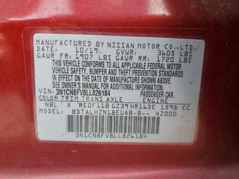 2020 Nissan Versa sr