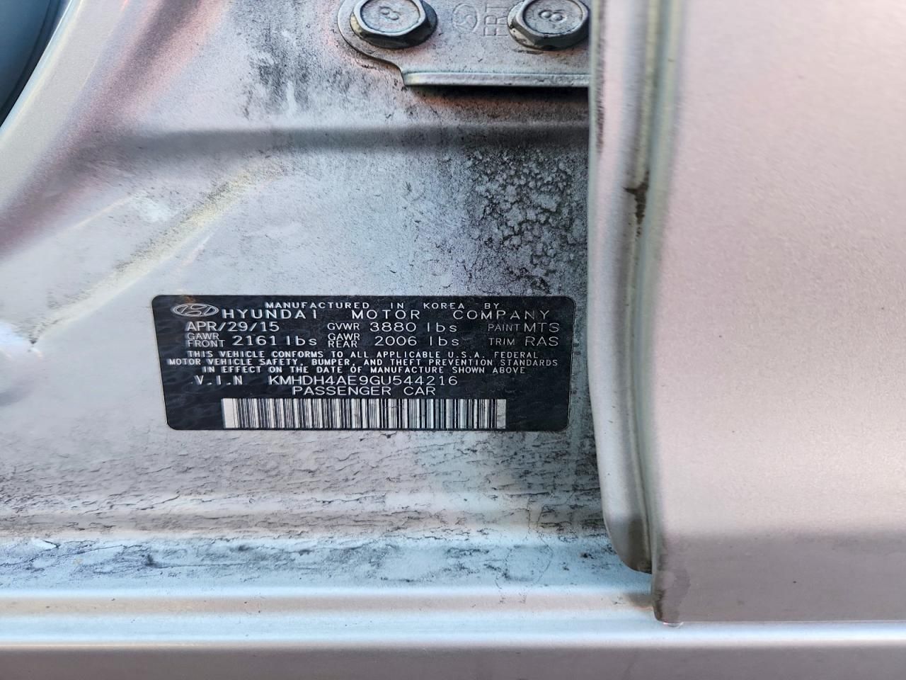 2016 Hyundai Elantra se