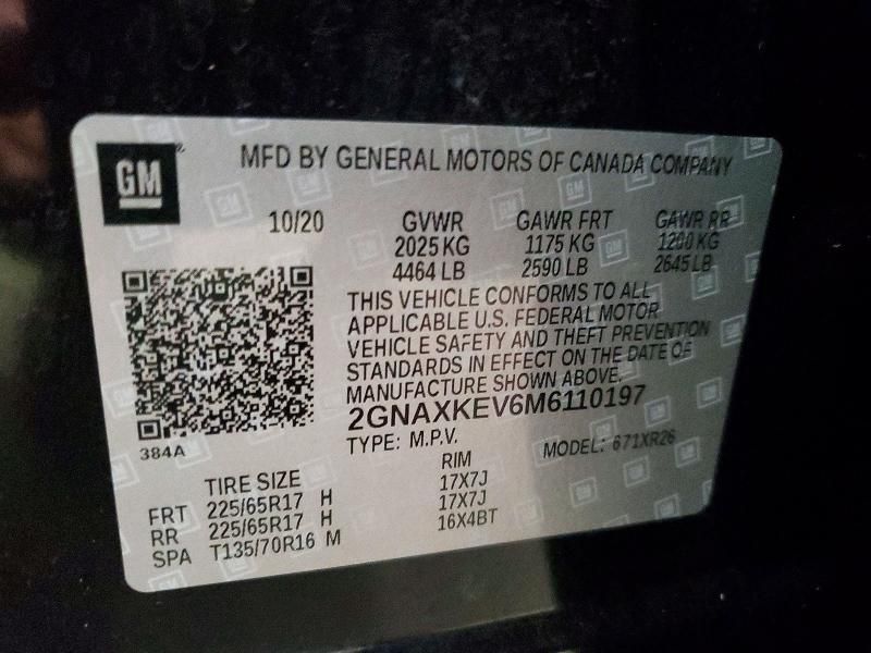 2021 Chevrolet Equinox lt