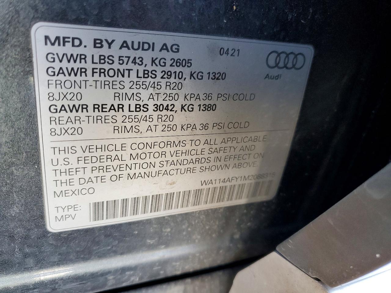 2021 Audi SQ5 Sportback Premium
