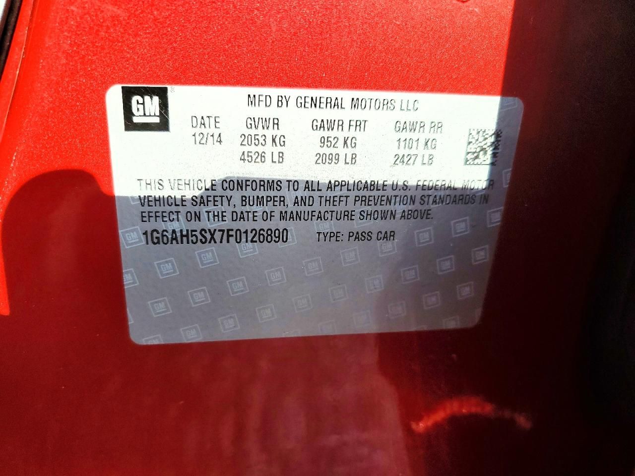 2015 Cadillac Ats Luxury