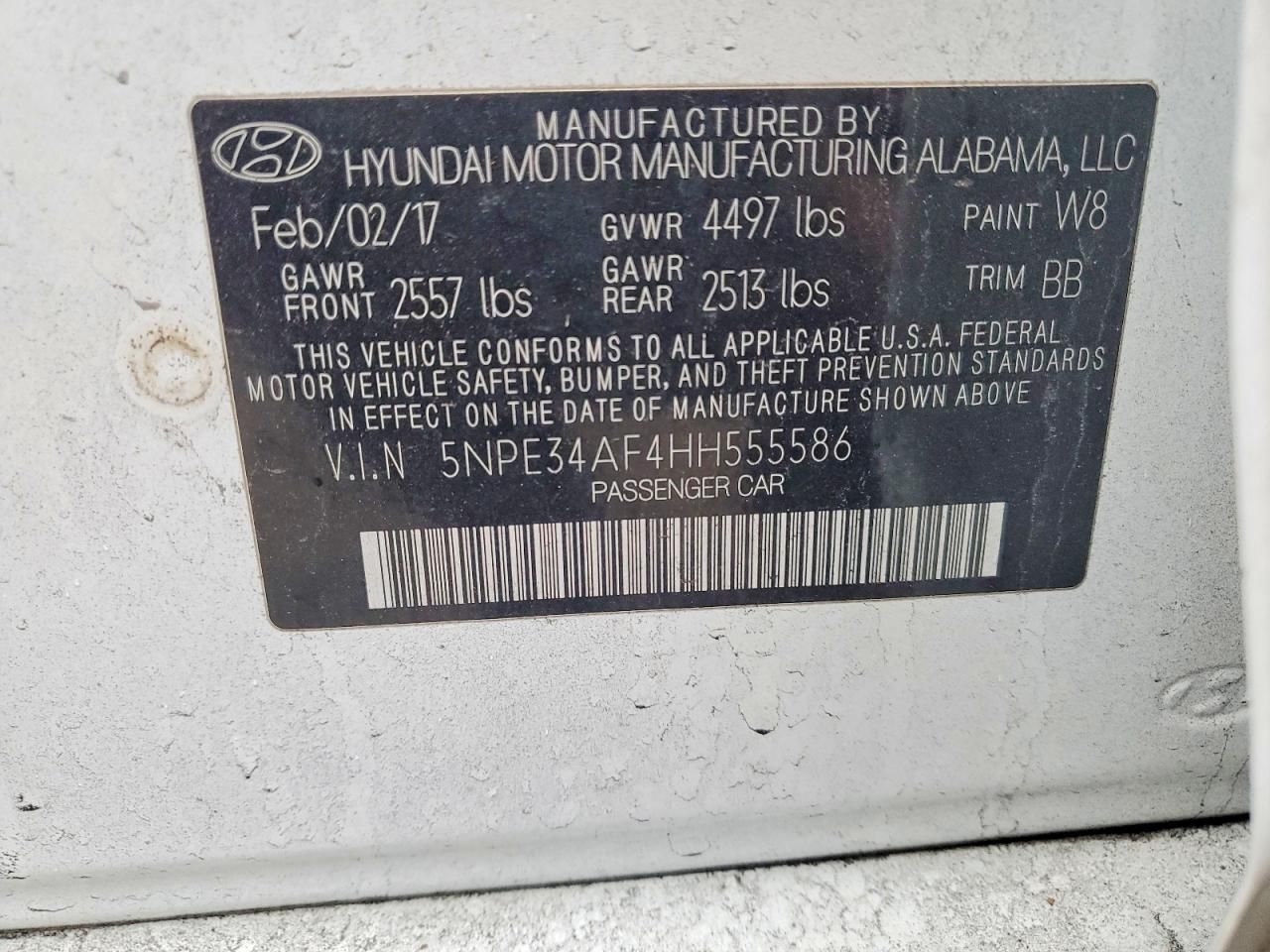 2017 Hyundai Sonata Sport