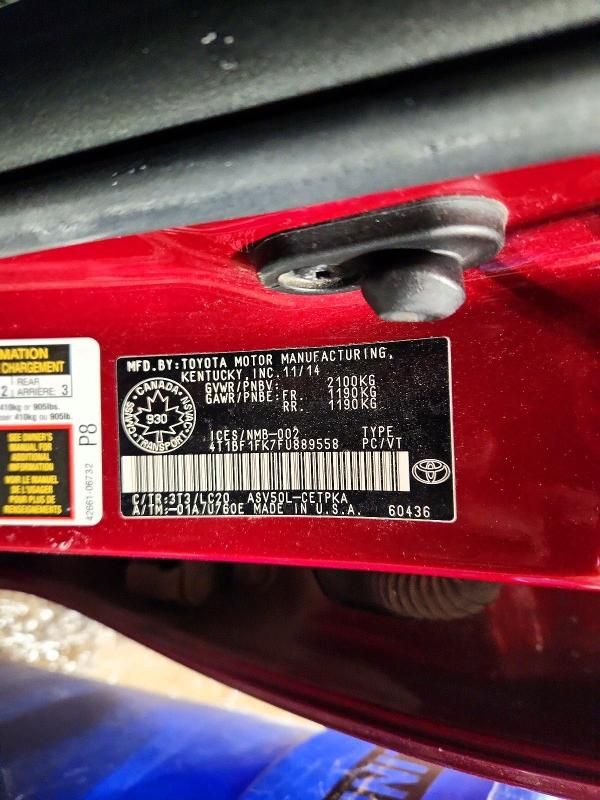 2015 Toyota Camry le