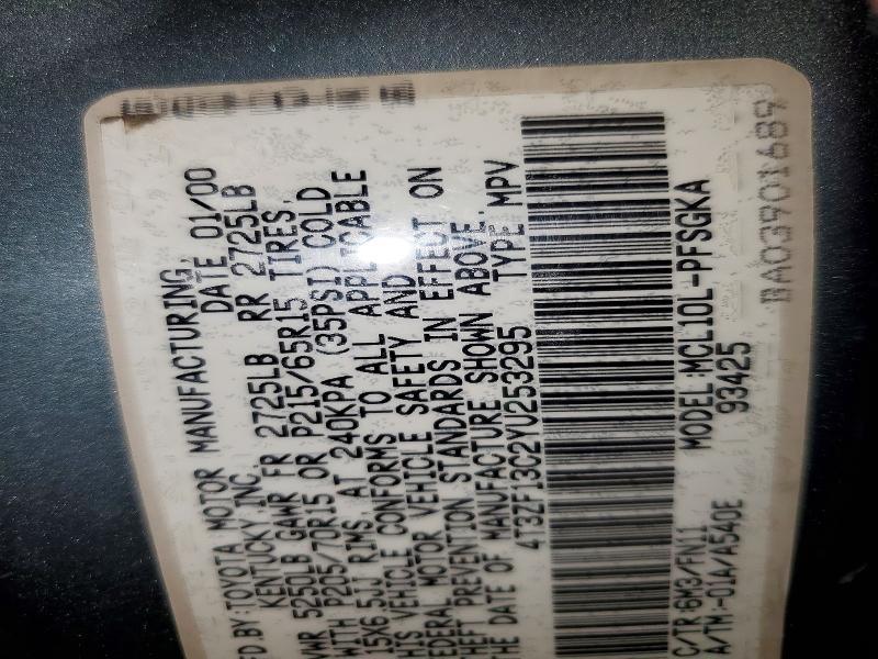 2000 Toyota Sienna le