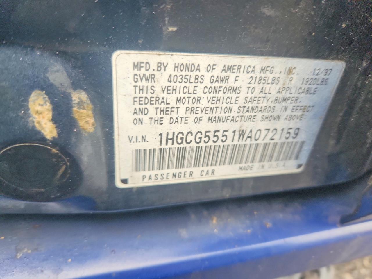 1998 Honda Accord ex