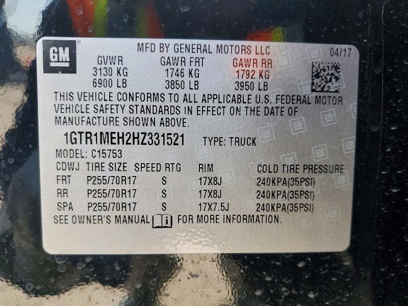 2017 GMC Sierra C1500 sle