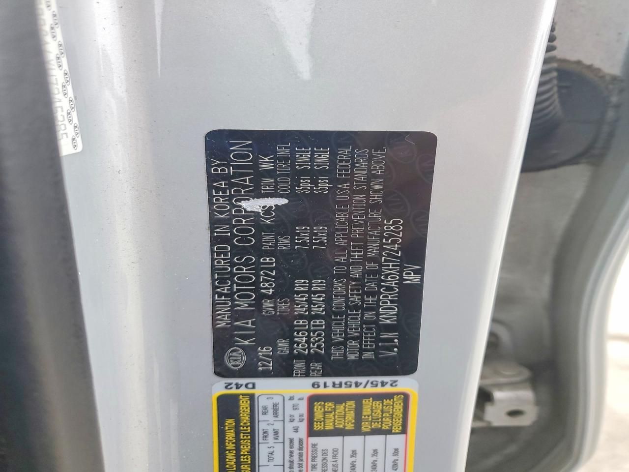 2017 KIA Sportage sx