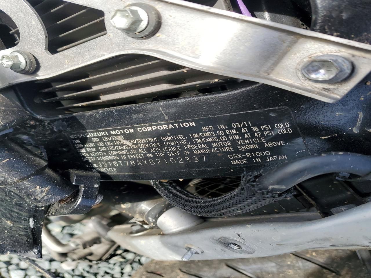 2011 Suzuki GSX-R1000