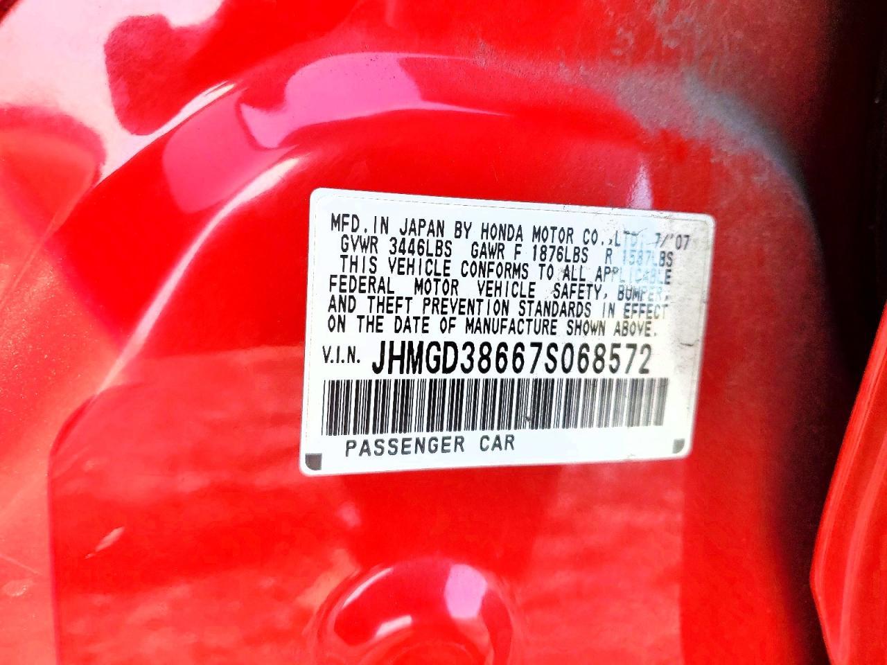 2007 Honda Fit s