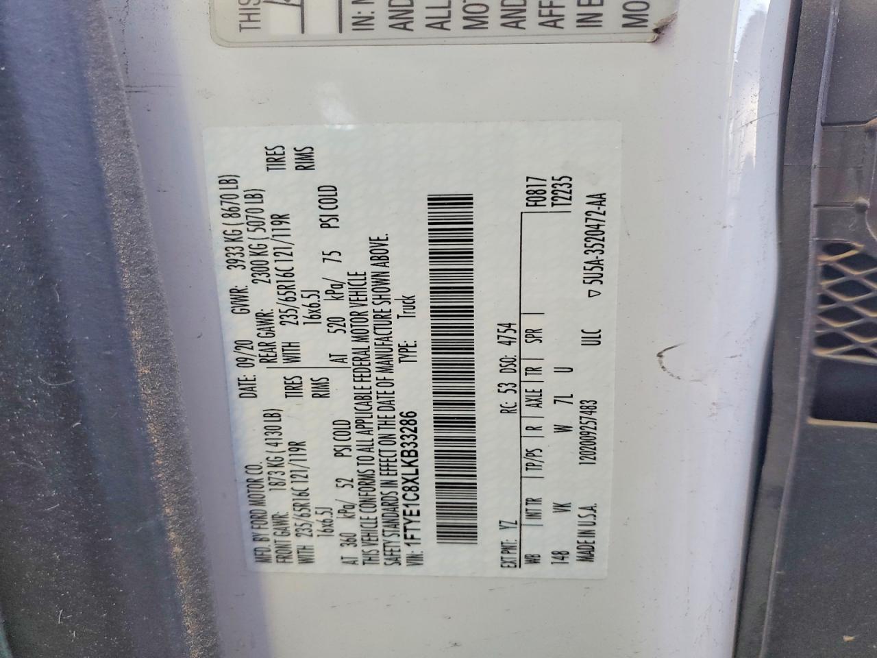 2020 Ford Transit 150 Delivery van