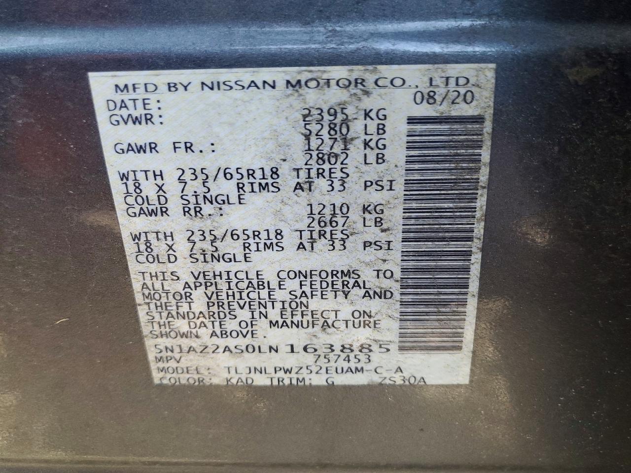 2020 Nissan Murano s