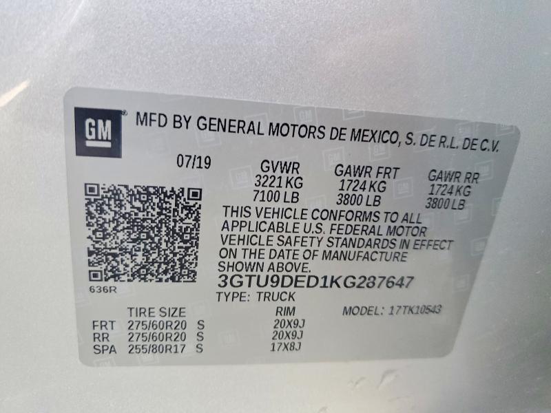 2019 GMC Sierra K1500 slt