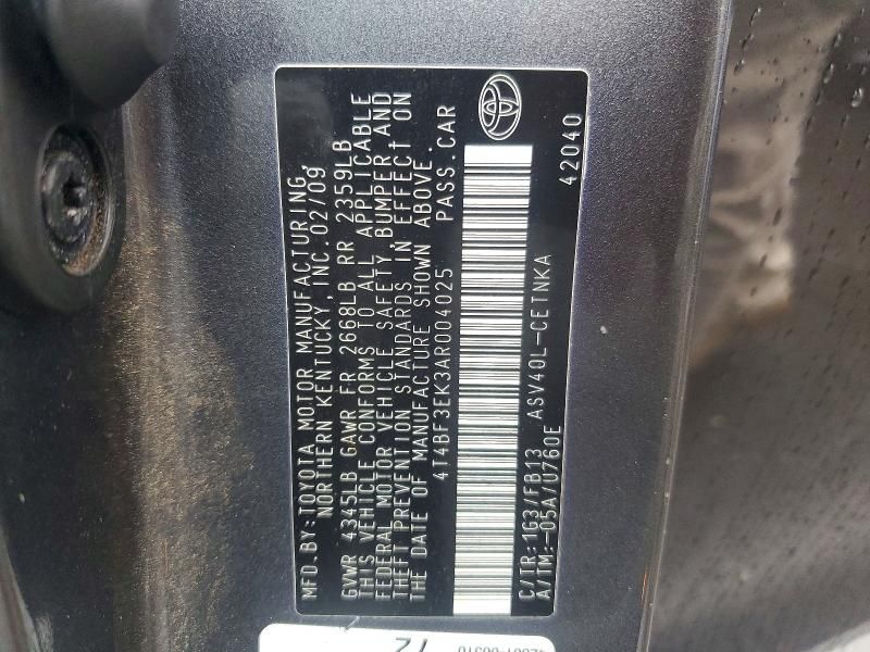 2010 Toyota Camry Base