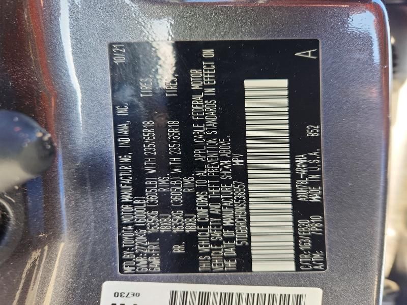 2022 Toyota Highlander Hybrid xle