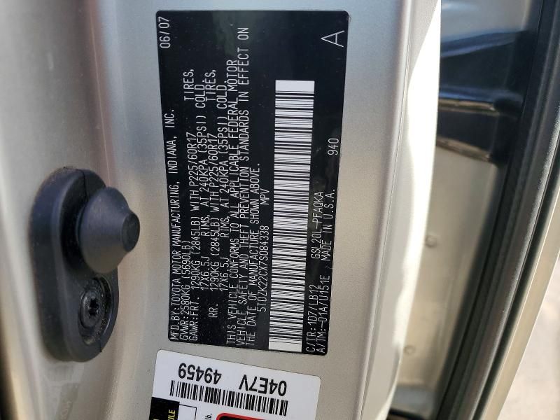 2007 Toyota Sienna xle Limited 7-passenger